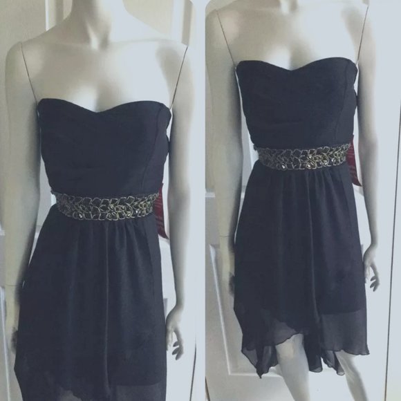 Trixxi Dresses & Skirts - Trixxi Black Strapless Formal Lined Dress Size JR XL 13/14 NWT